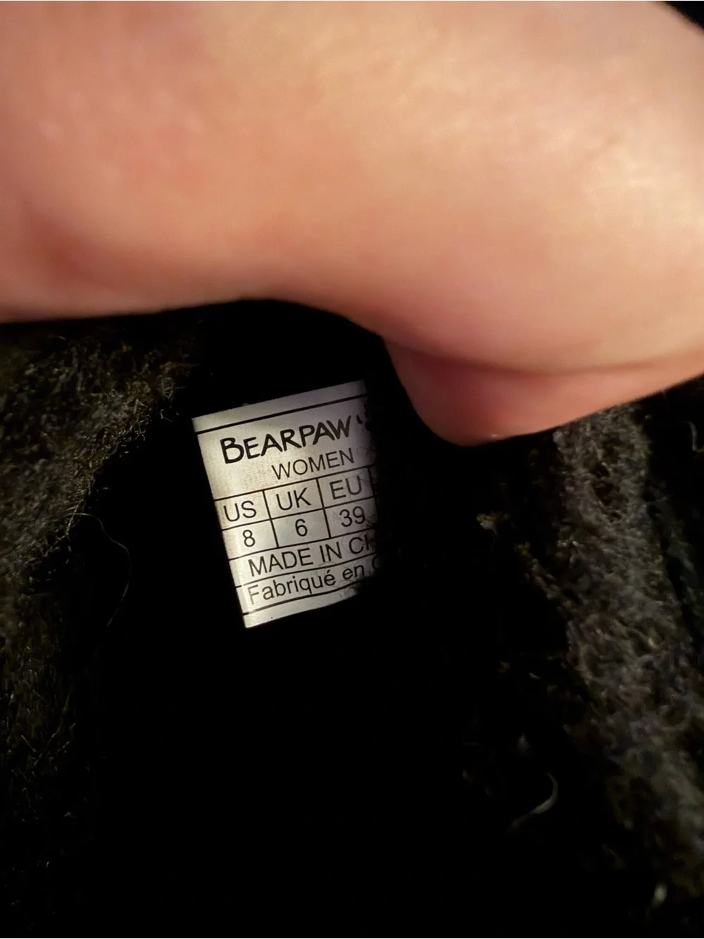 BearPaw Black Suede Platform Ankle Booties Sz 8